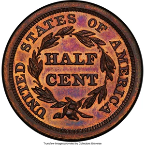 image for: 1857 Restrike, B-2, C-SR14, R.4, PR65 Red and Brown PCGS. Our EAC Grade PR64. CAC....