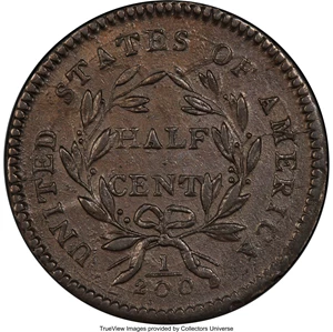 image for: 1794 Normal Head, Small Edge Letters, B-6b, C-4a, R.2, AU58 PCGS. CAC. Our EAC Grade XF45....