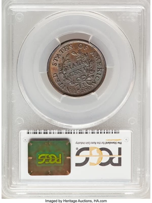 image for: 1804 Spiked Chin, B-7, C-8, R.1, MS65 Brown PCGS. Our EAC Grade MS60....