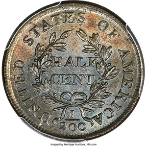 image for: 1804 Spiked Chin, B-7, C-8, R.1, MS65 Brown PCGS. Our EAC Grade MS60....