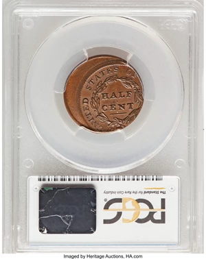 image for: 1828 13 Stars, B-1, C-1 -- Off-Center -- MS64 Brown PCGS. Our EAC Grade MS62....