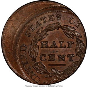image for: 1828 13 Stars, B-1, C-1 -- Off-Center -- MS64 Brown PCGS. Our EAC Grade MS62....