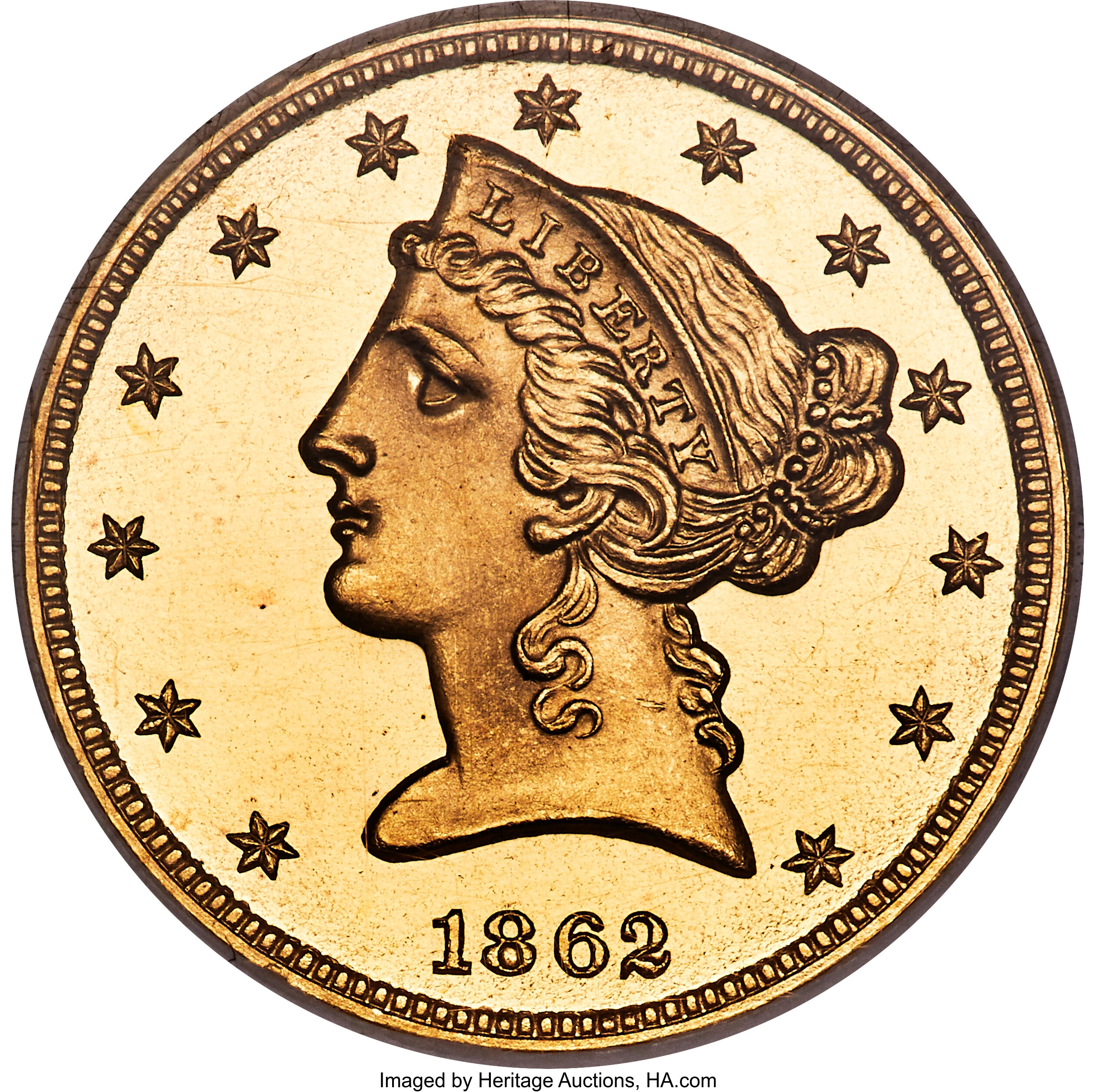 image for: 1862 $5 PR65★  Cameo NGC. JD-1, High R.6....