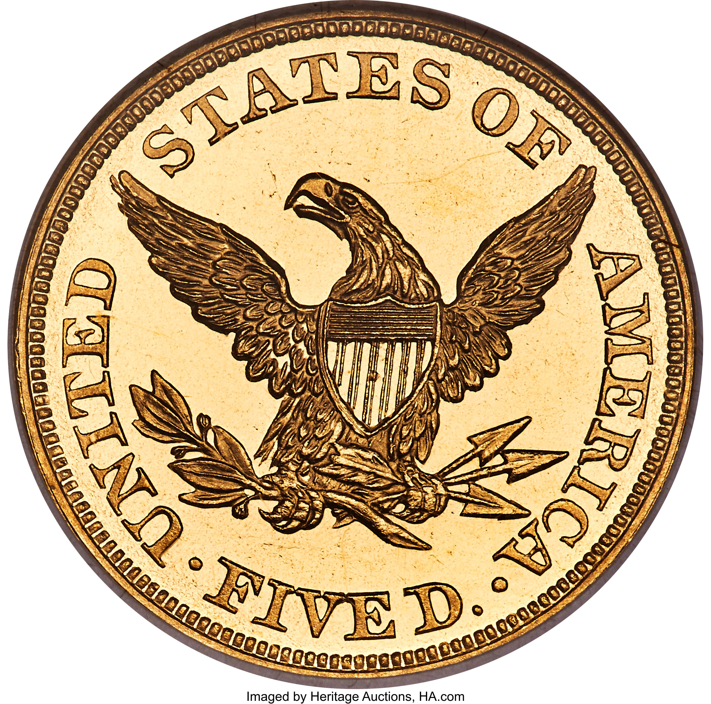 image for: 1862 $5 PR65★  Cameo NGC. JD-1, High R.6....