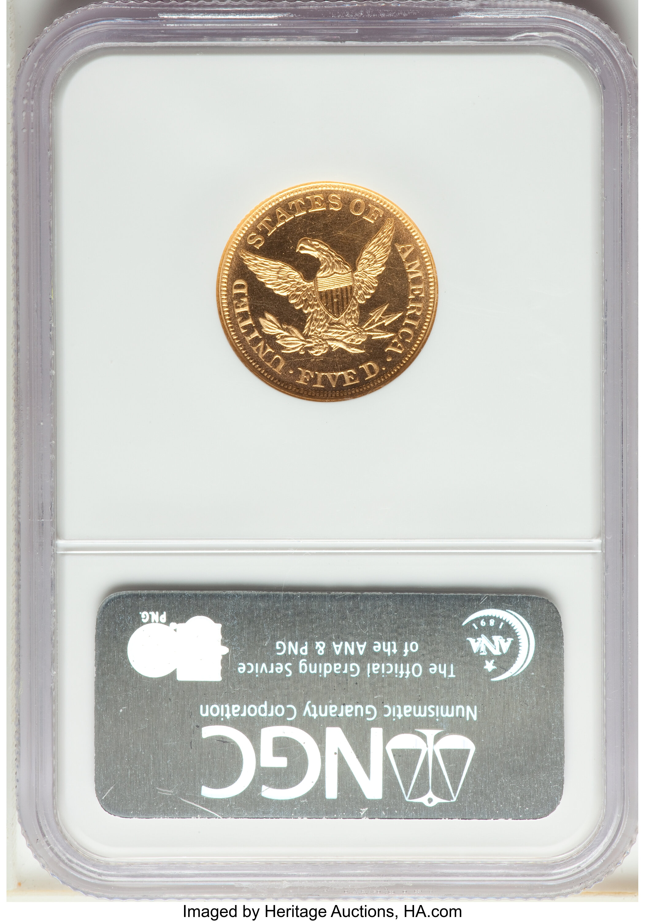 image for: 1862 $5 PR65★  Cameo NGC. JD-1, High R.6....