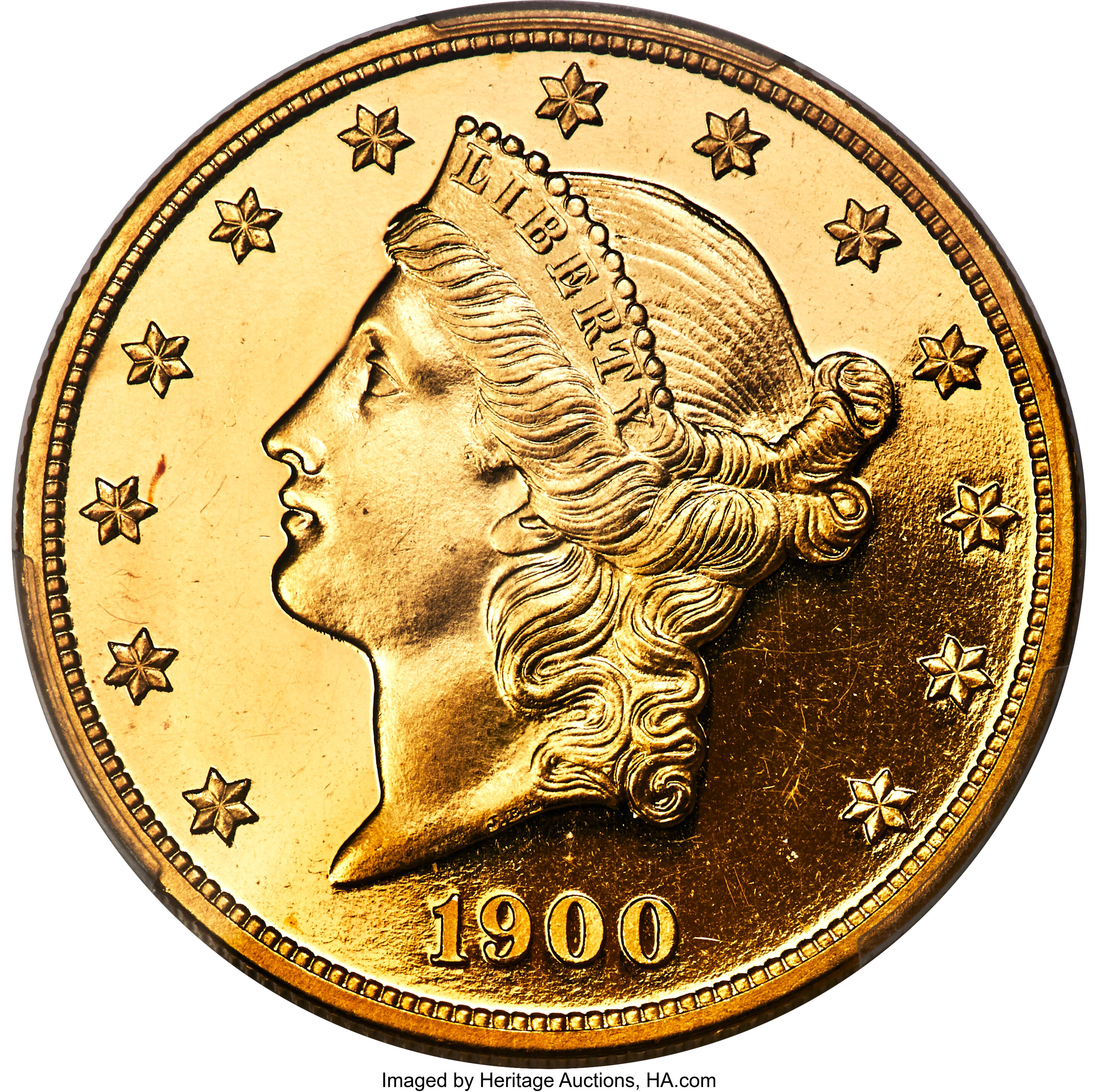 image for: 1900 $20 PR64+ Deep Cameo PCGS. CAC. JD-1, High R.4....