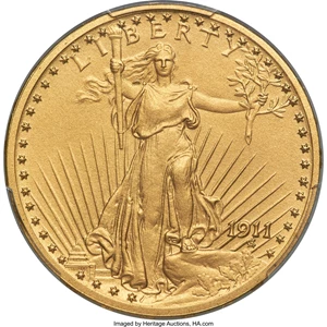 image for: 1911 $20 PR66+ PCGS. JD-1, R.5....