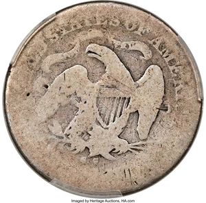 image for: 1871-CC 25C Fair 2 PCGS. CAC. Briggs 1-A, Flynn-RPD-001....