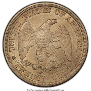 image for: 1876-CC 20C MS65 PCGS. BF-NC-1, R.6....