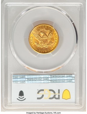 image for: 1884-CC $5 MS61 PCGS. CAC. Variety 1-A....