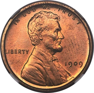 image for: 1909 1C VDB PR66 Red NGC. CAC....