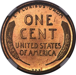 image for: 1909 1C VDB PR66 Red NGC. CAC....