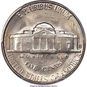 image for: 1953-S 5C MS66 Full Steps PCGS....