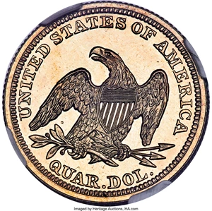 image for: 1854 25C Arrows PR65 NGC....