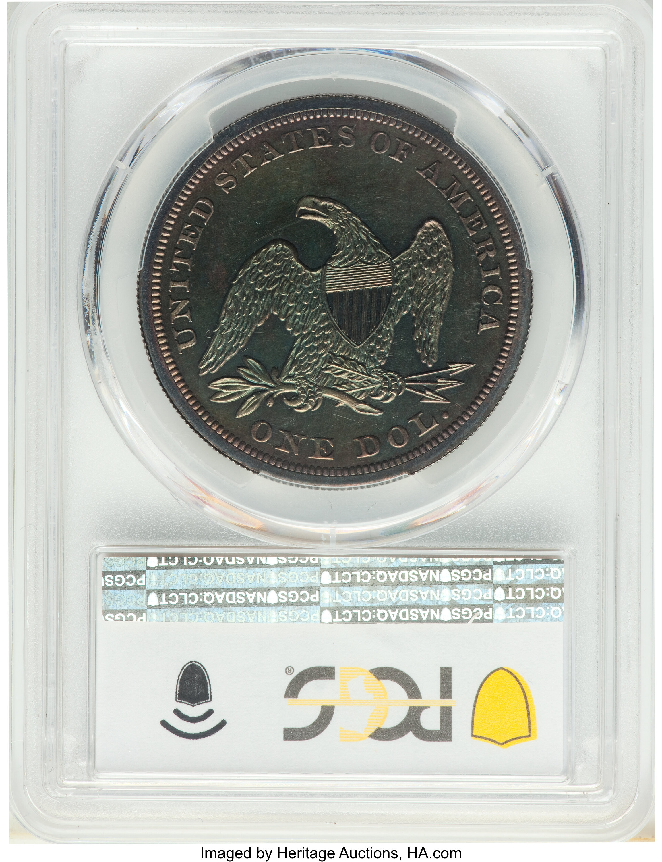 image for: 1852 $1 Restrike PR63 PCGS. CAC. OC-P3, High R.5....