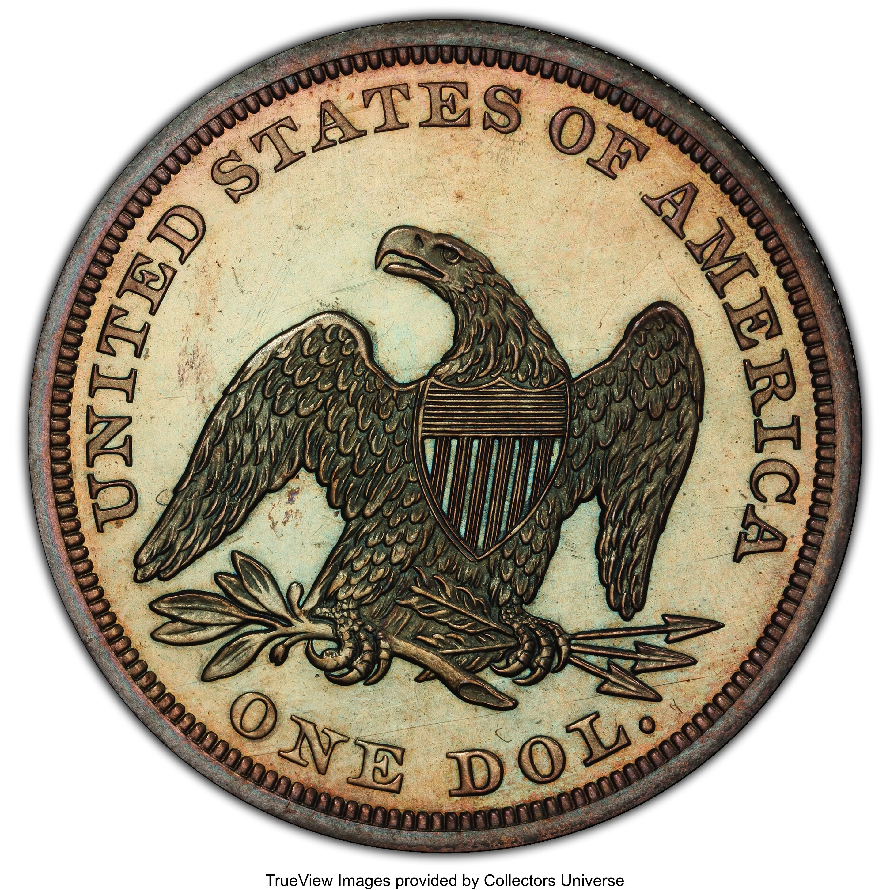 image for: 1852 $1 Restrike PR63 PCGS. CAC. OC-P3, High R.5....