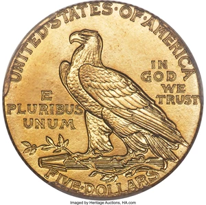 image for: 1910 $5 PR66 PCGS. JD-1, R.4....
