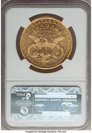image for: 1891 $20 AU53 NGC....