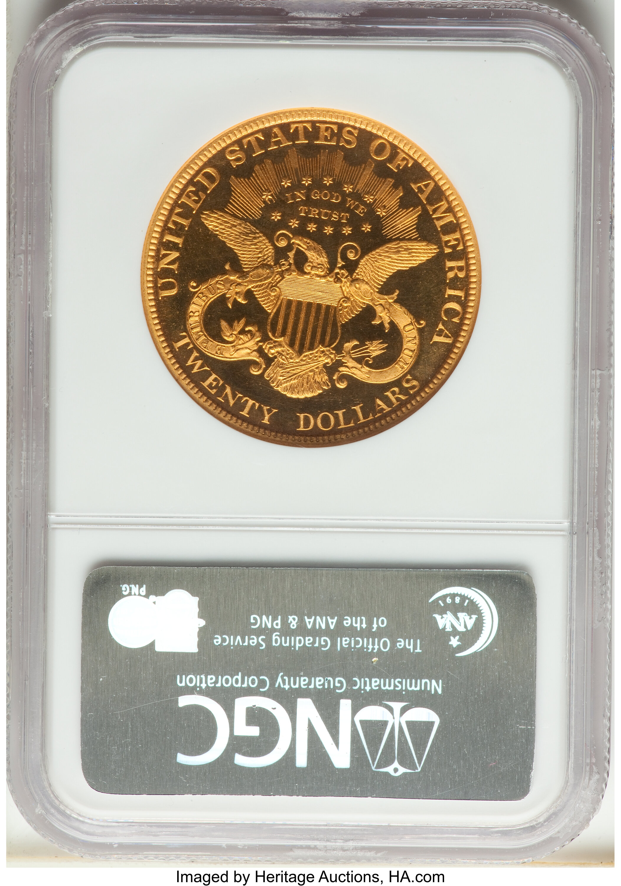 image for: 1899 $20 PR63 Ultra Cameo NGC. JD-1, R.5....