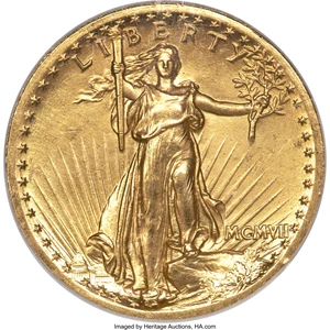 image for: 1907 $20 High Relief PR63 NGC....