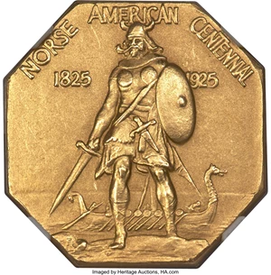 image for: 1925 Medal Norse Gold PR65 NGC....