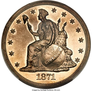 image for: 1871 $1 Dollar, Judd-1138A, Pollock-1276, R.8, PR63 PCGS....