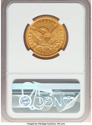 image for: 1860-S $10 XF45 NGC....