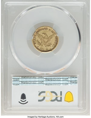 image for: 1861 $2 1/2 Clark, Gruber & Co. Quarter Eagle AU50 PCGS. K-5, R.4....