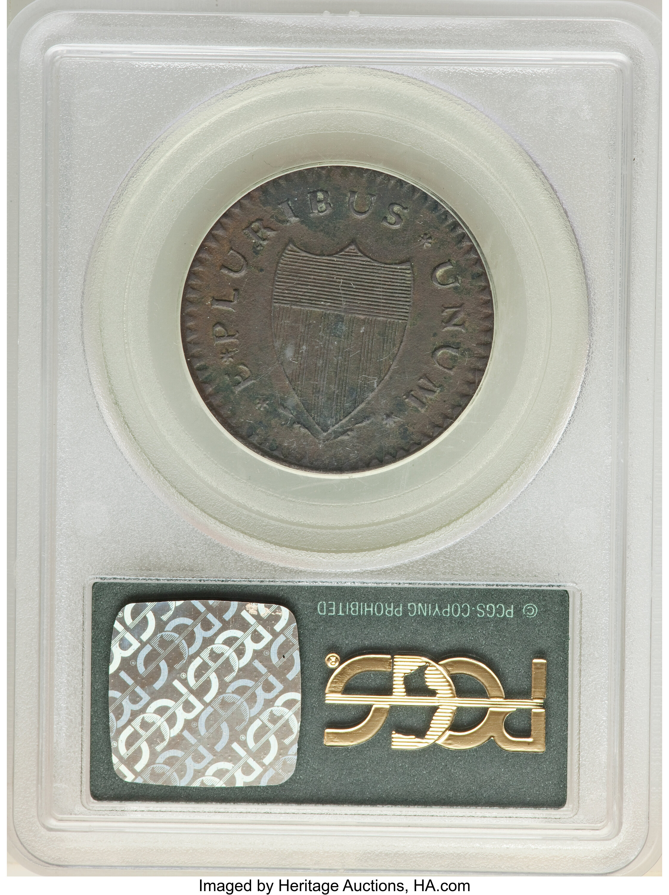 image for: 1788 NJERSY New Jersey Copper, Head Right XF40 PCGS. PCGS Population: (10/18). NGC Census: (2/9). XF40. ...