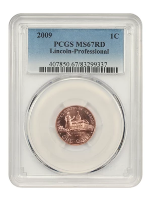 image for: 2009 Lincoln-Professional 1c PCGS MS67 RD