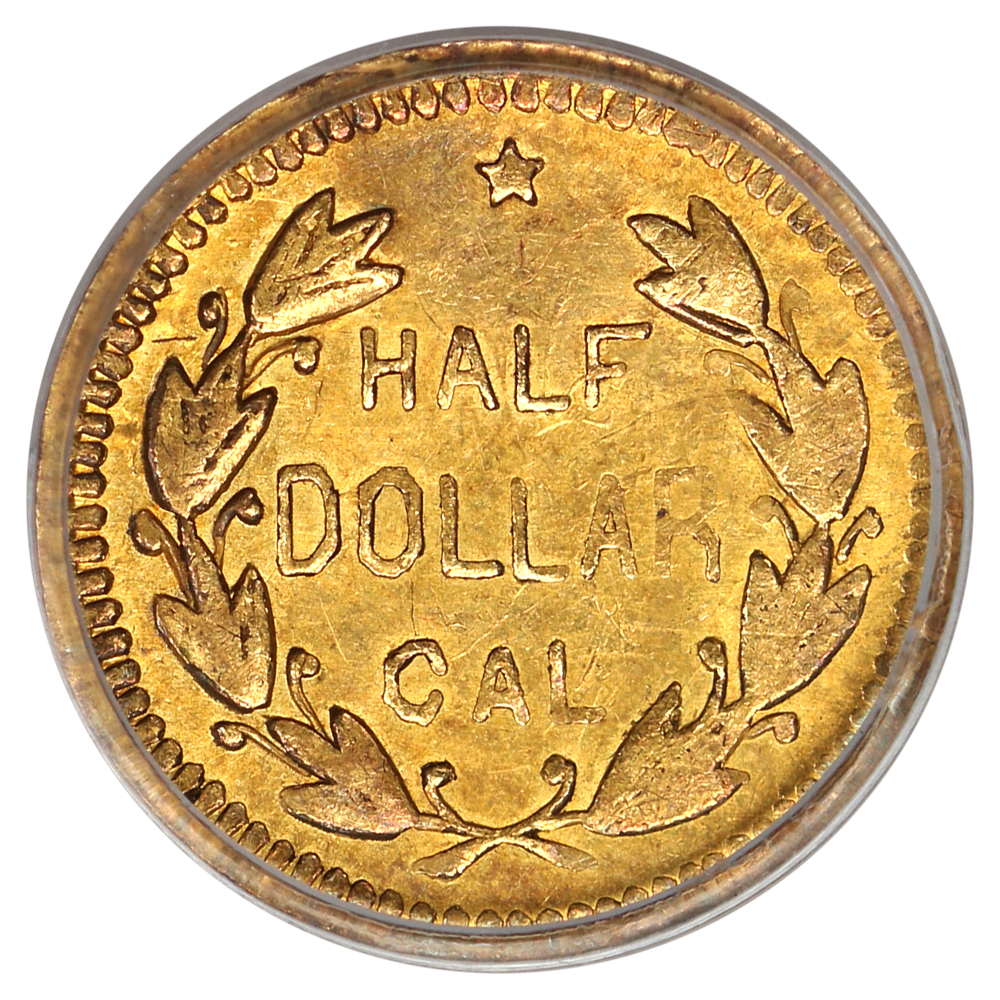 image for: 1871 Cal. Gold 50c PCGS AU55 (BG-1045)
