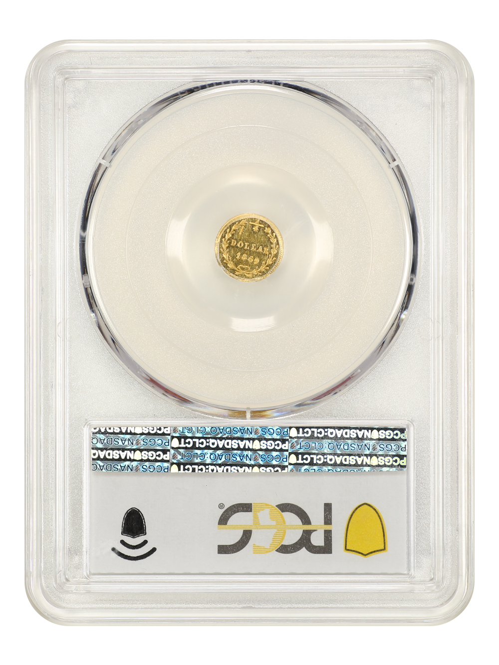 image for: 1869 Cal. Gold 25c PCGS MS61 (BG-828)