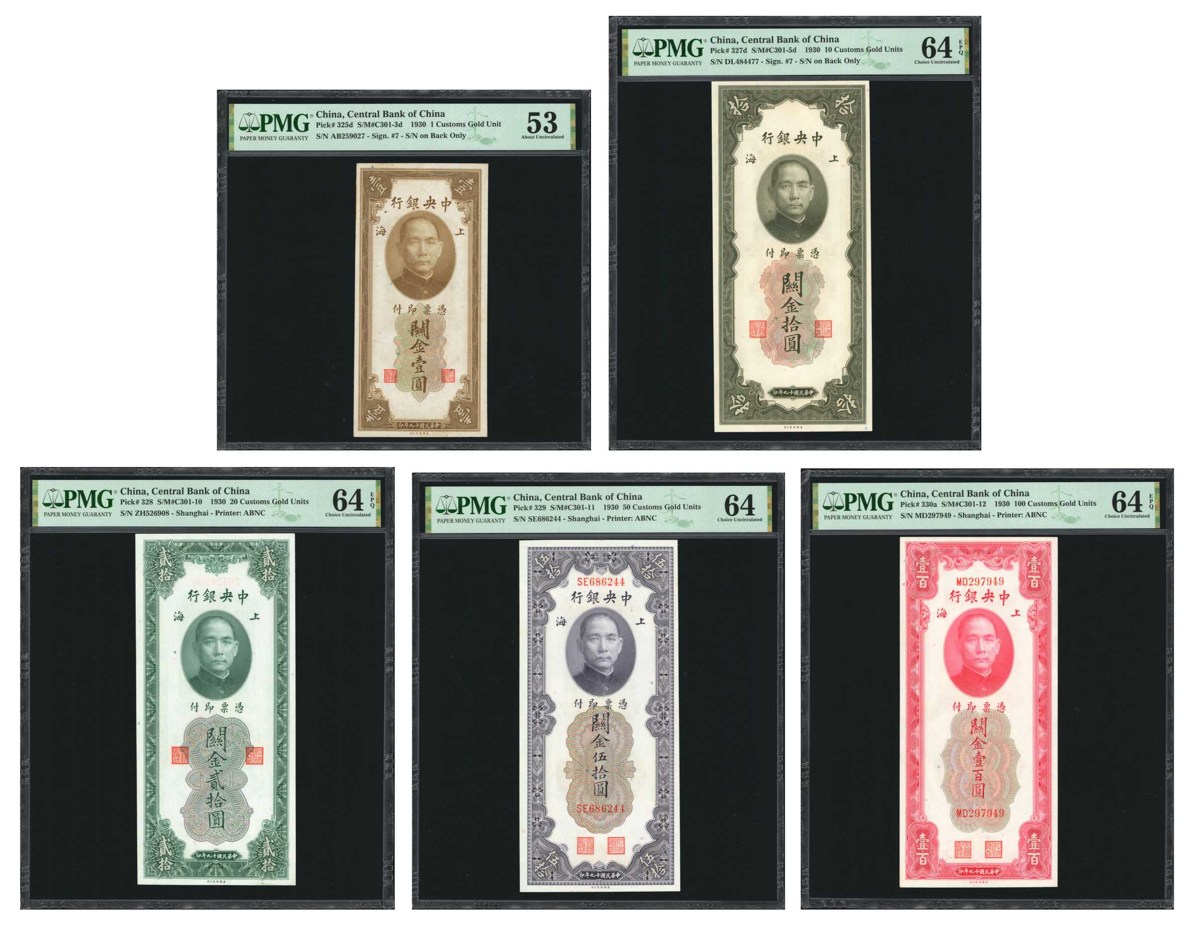 image for: China National Banks  50 customs gold units(B3193s)