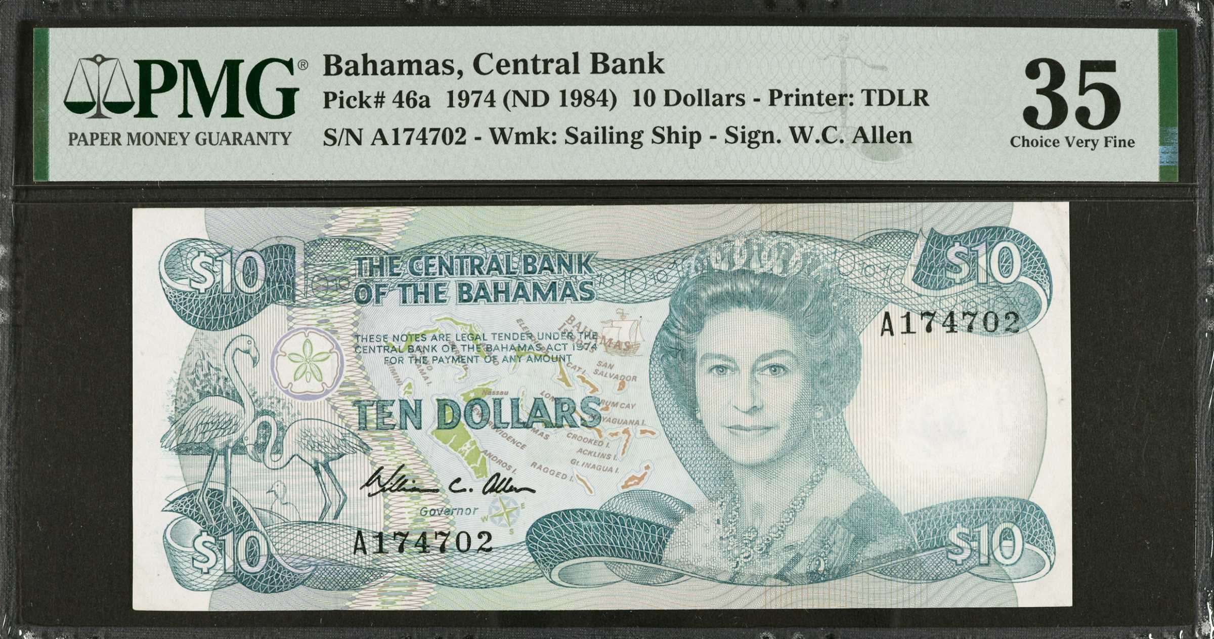 image for: Bahamas  10 dollars (B311z)