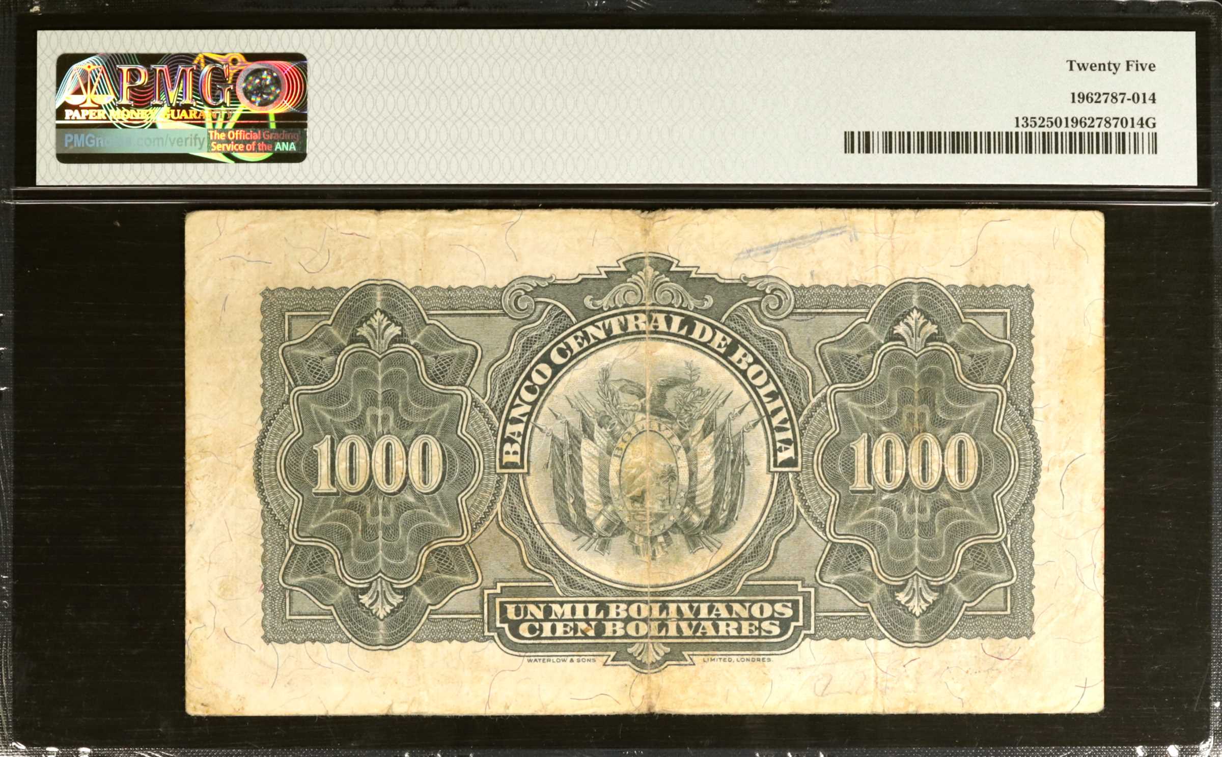 image for: Bolivia  1,000 bolivianos = 100 bol?vares(B324s)