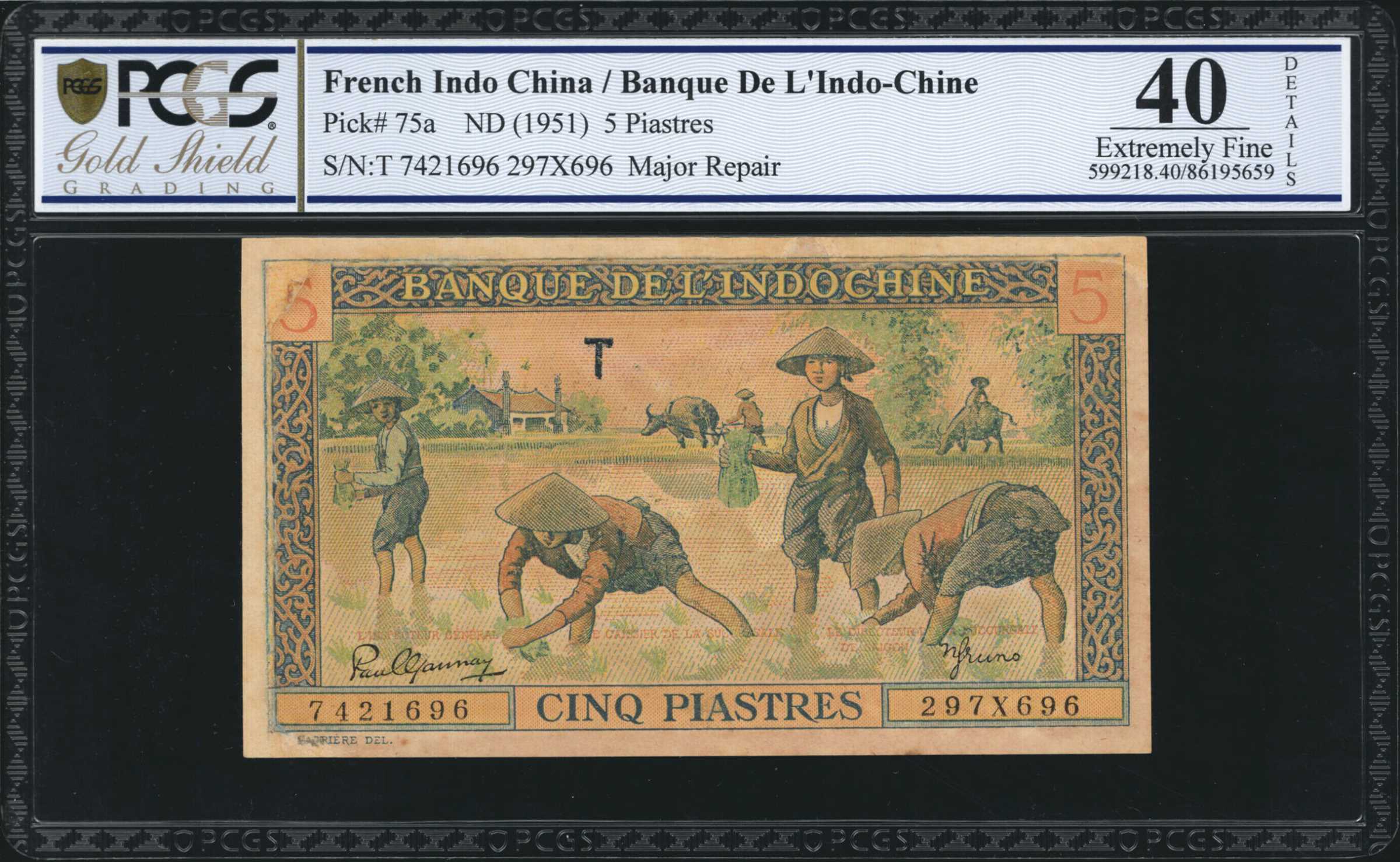 image for: French Indo-China  5 piastres(B170ar)