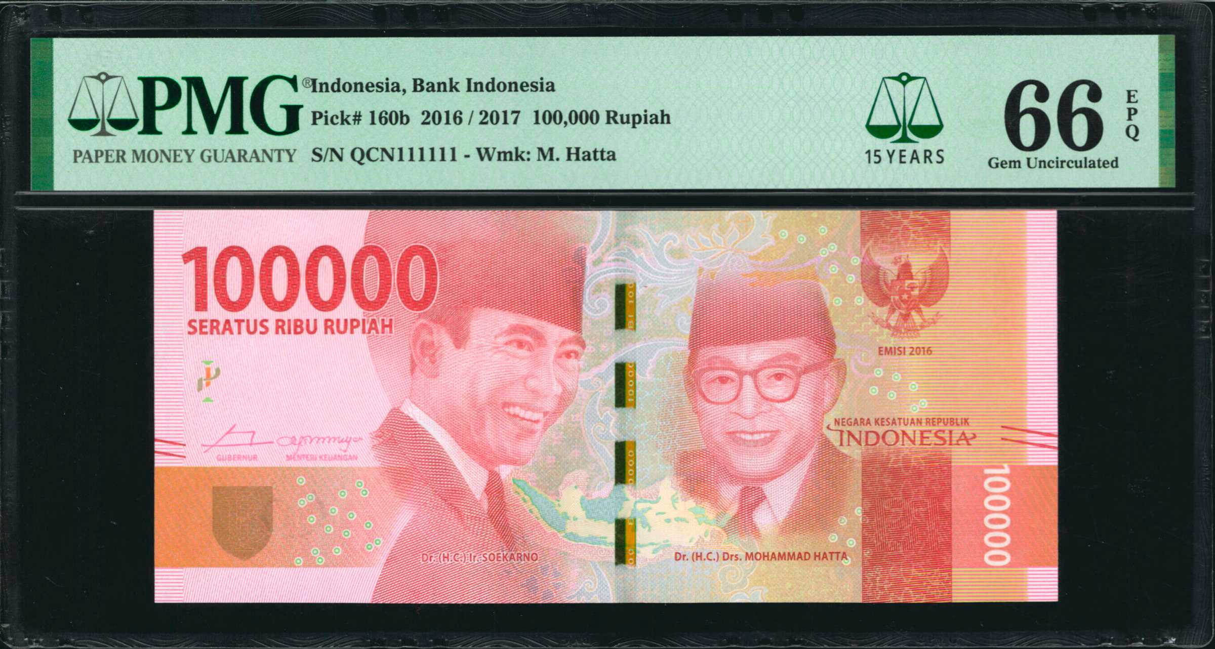 image for: Indonesia  100,000 rupiah (B615d)