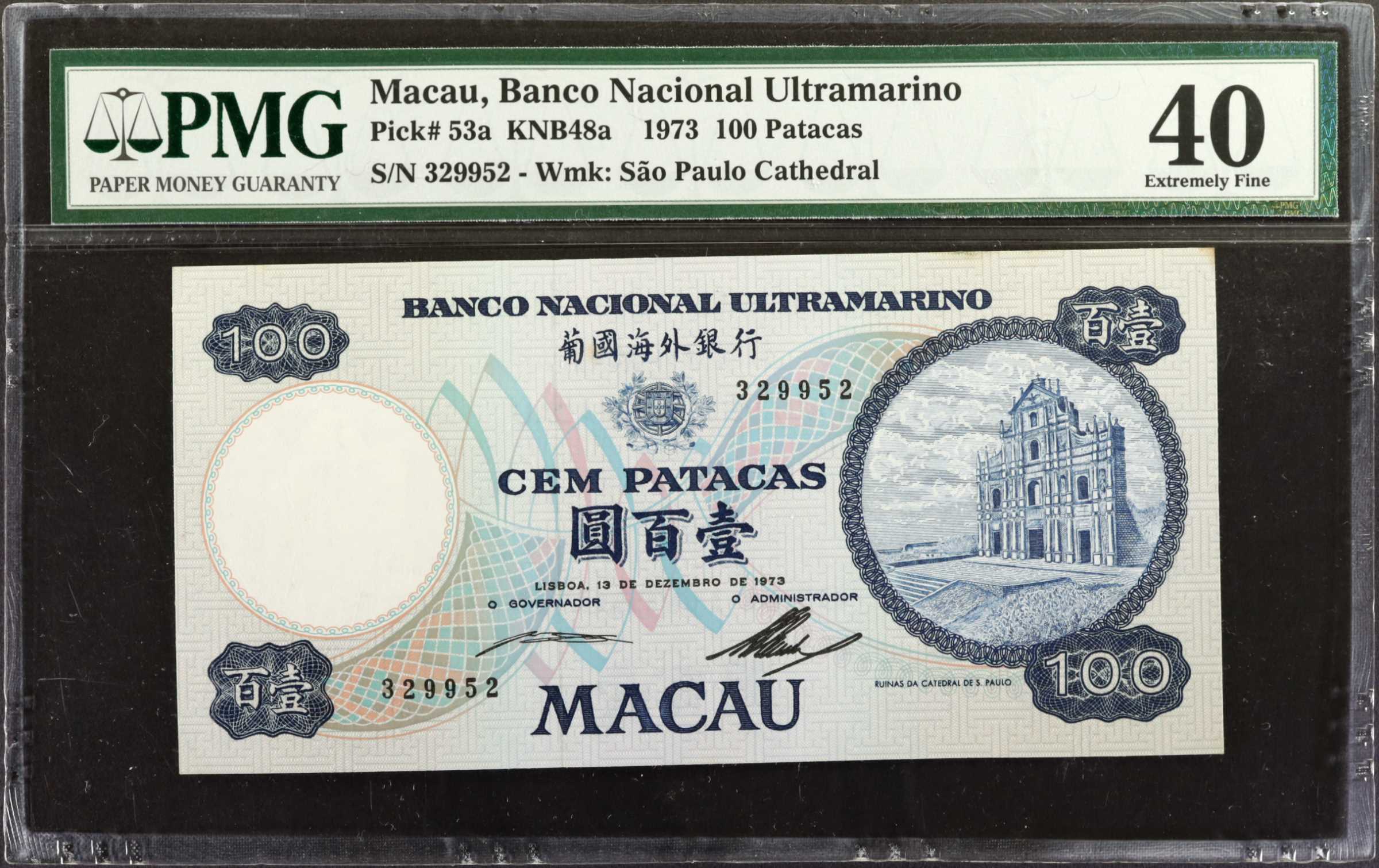 image for: Macau  100 patacas (B054a)