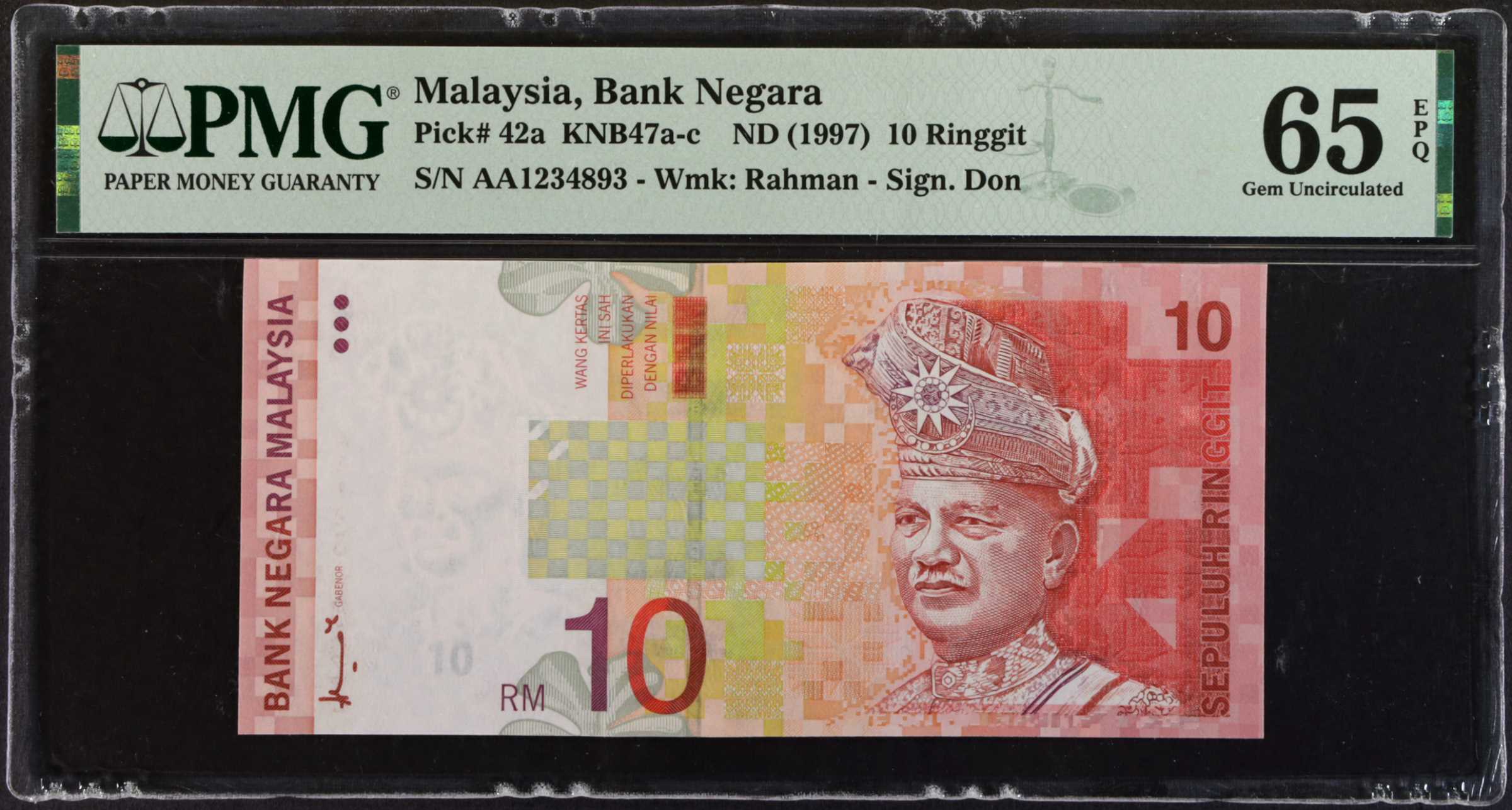 image for: Malaysia  10 ringgit (B136as)