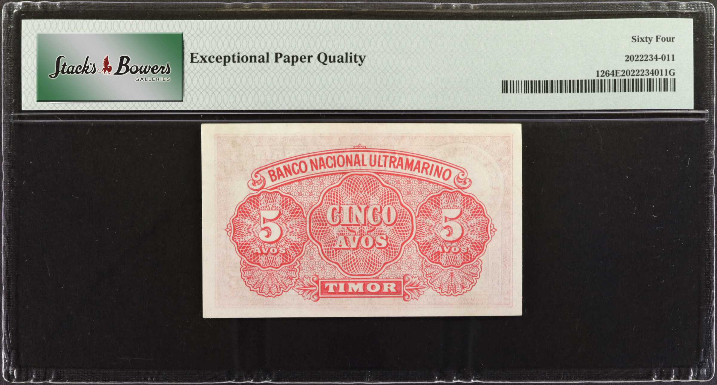 image for: Timor  5 avos (B110x)