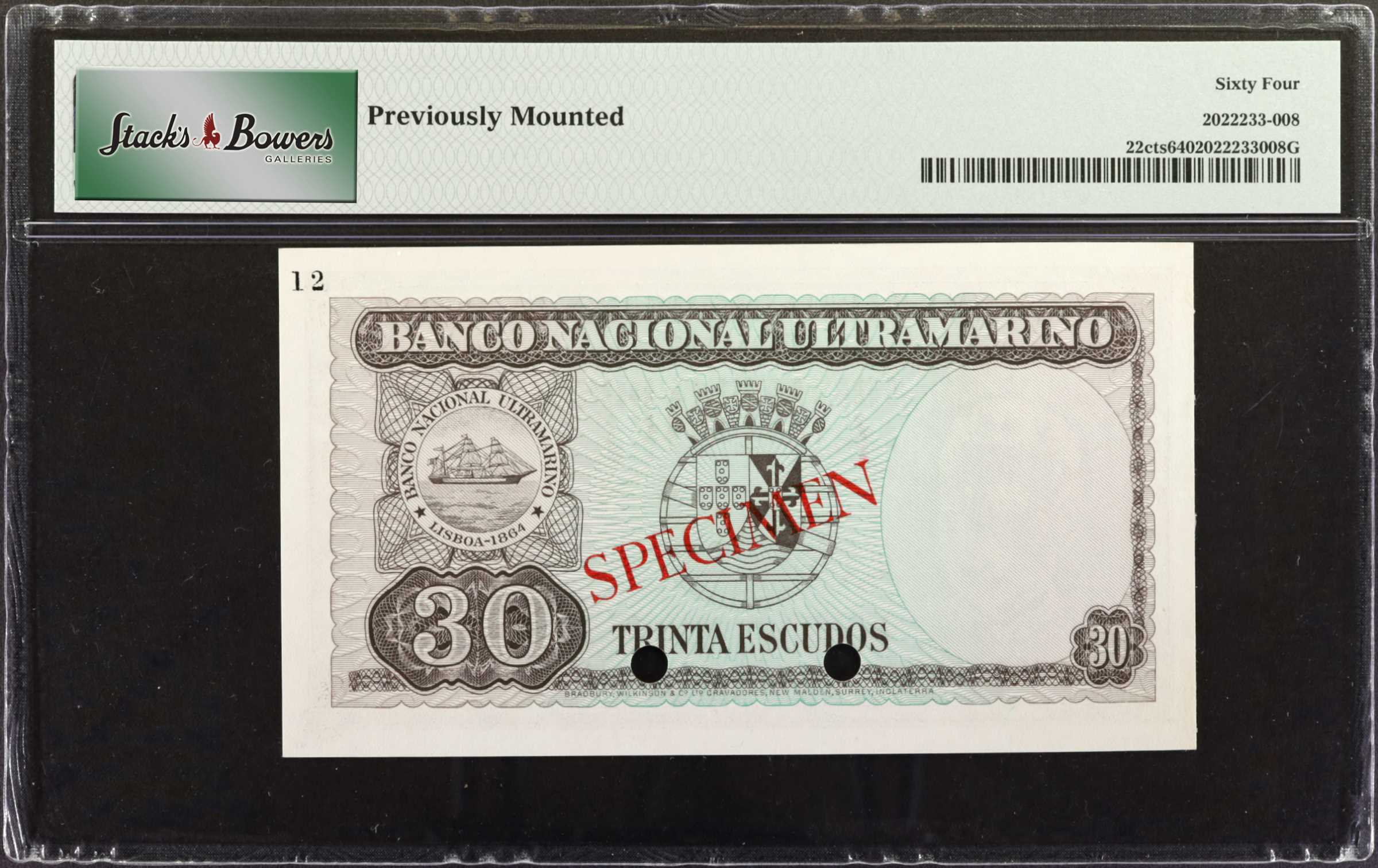 image for: Timor  30 escudos (B124t)