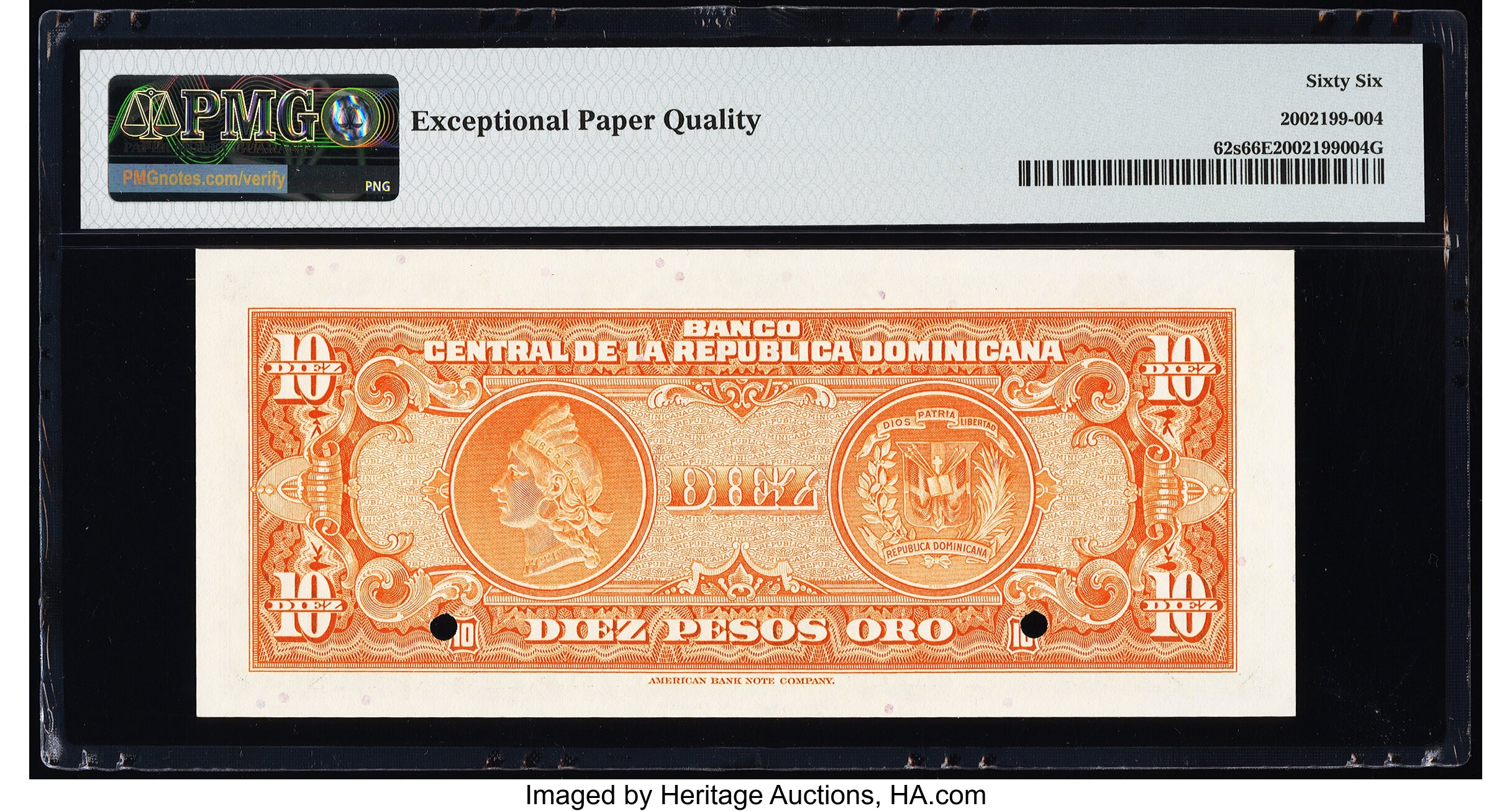 image for: Dominican Republic  10 pesos oro (B603a)