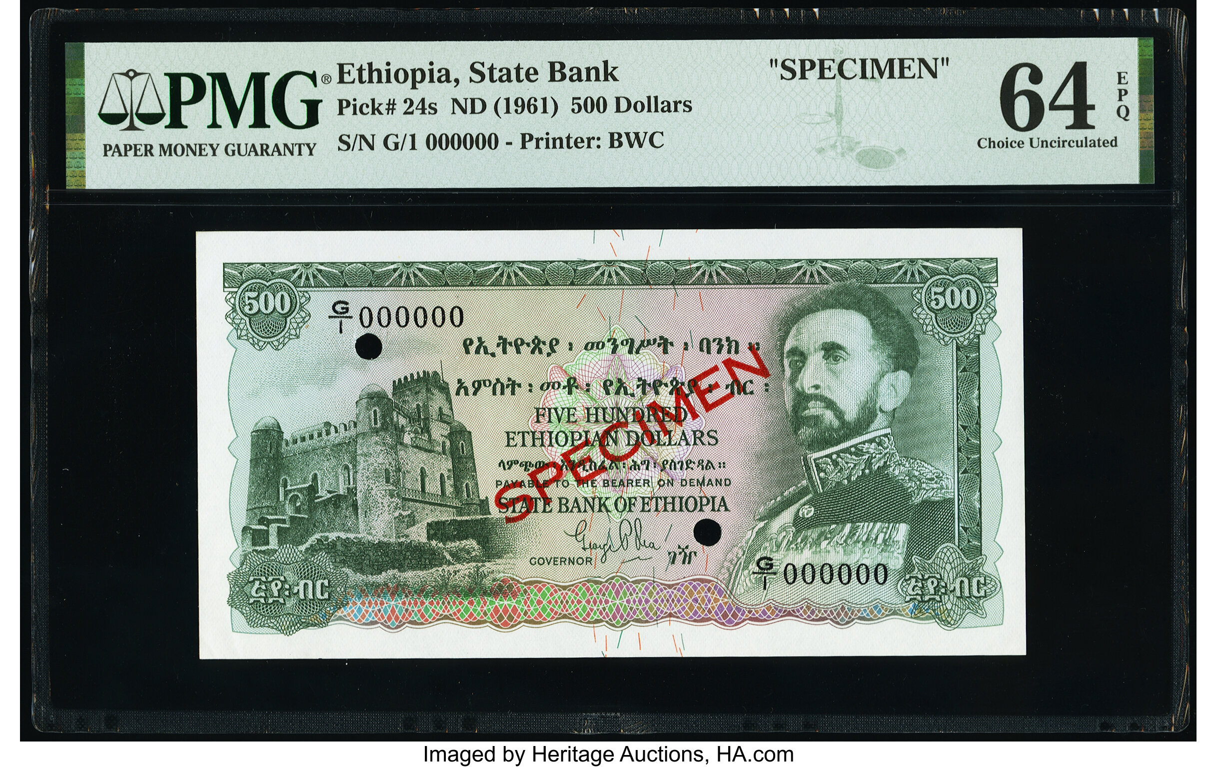 image for: Ethiopia  500 Ethiopian dollars(B213at)