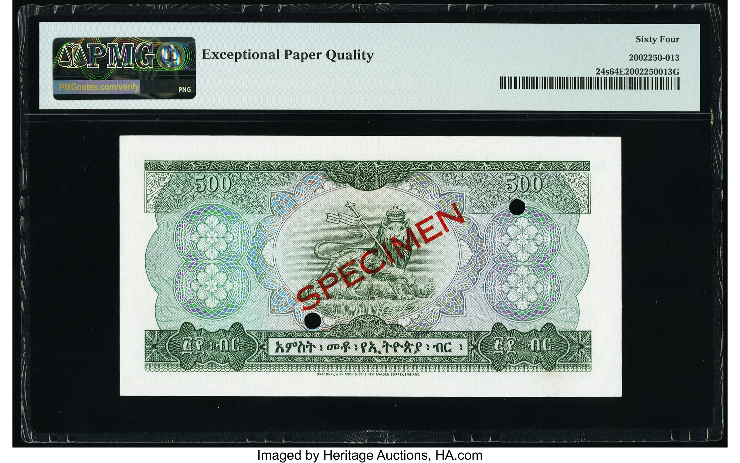 image for: Ethiopia  500 Ethiopian dollars(B213at)