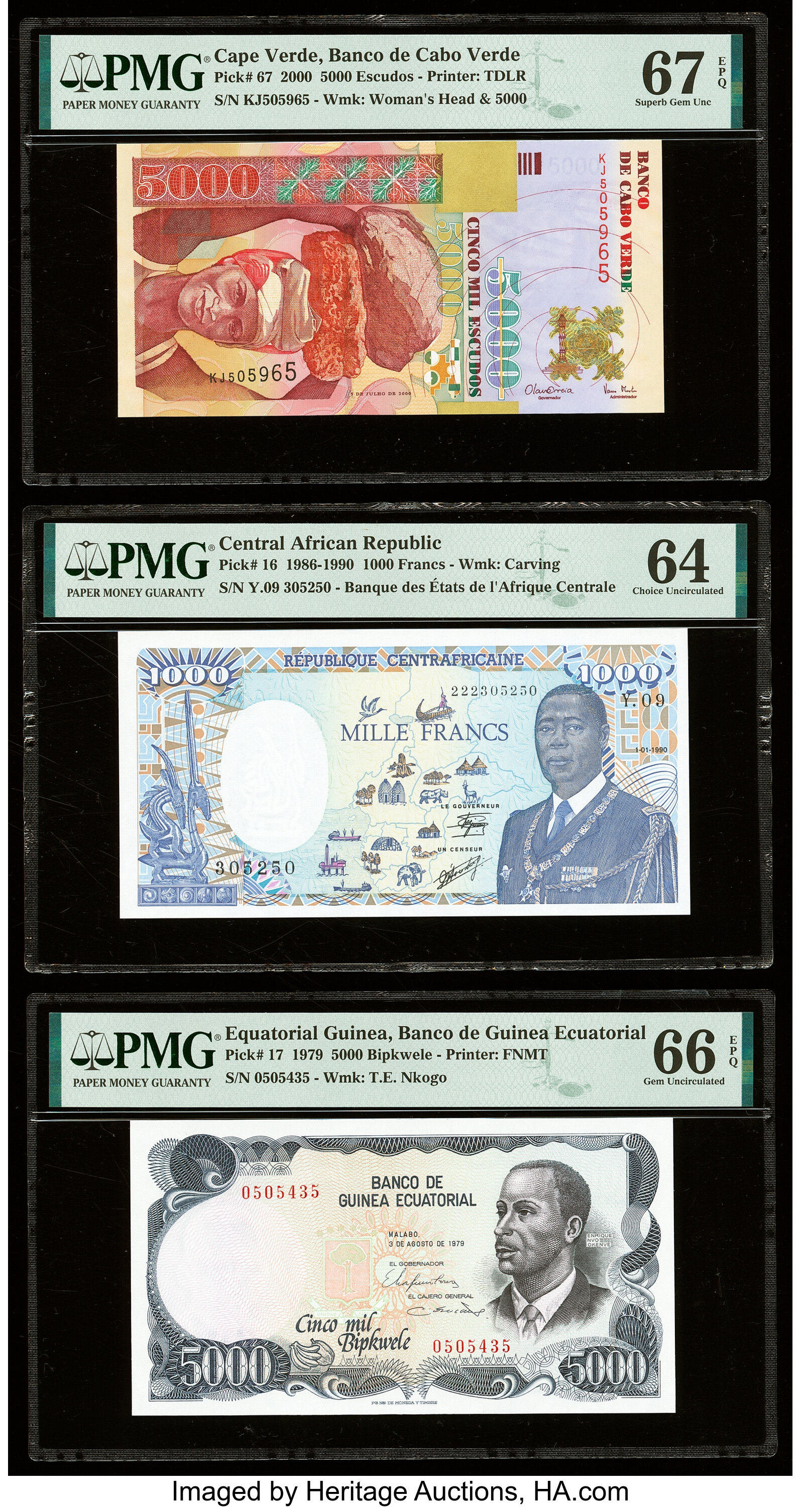 image for: Central African Republic  1,000 francs (B112d)