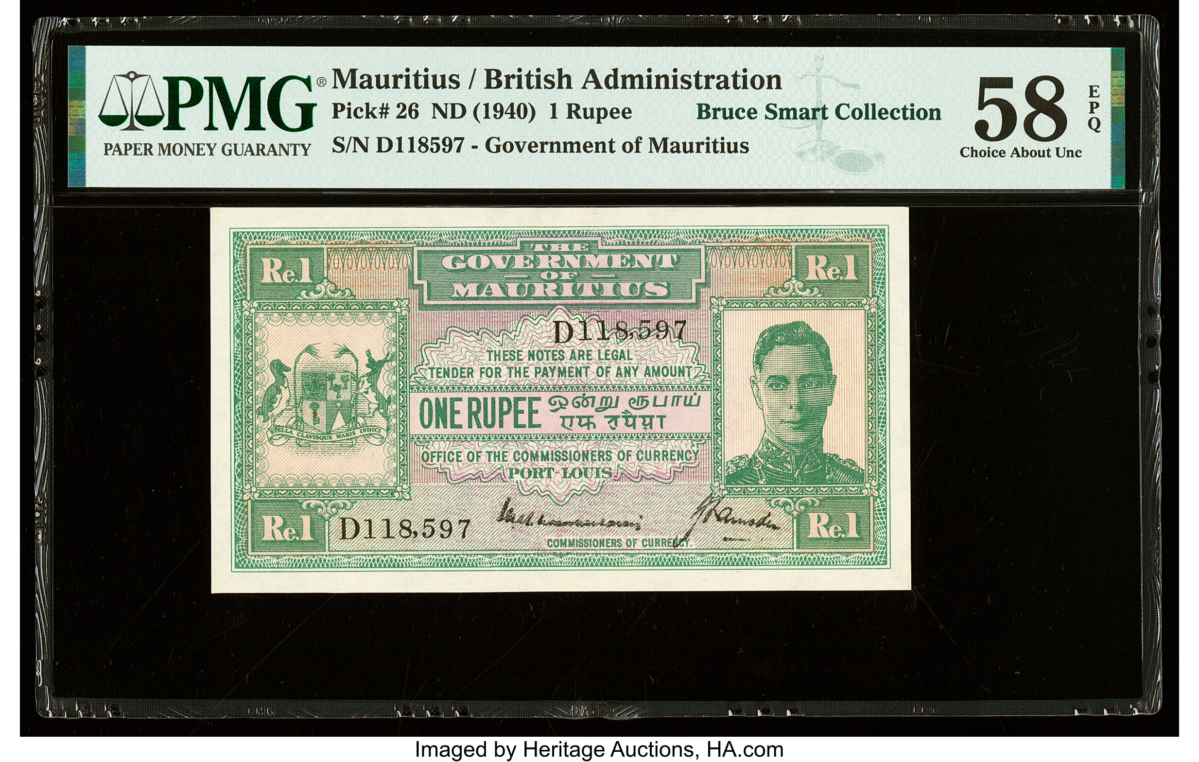 image for: Mauritius  1 rupee (B323s)