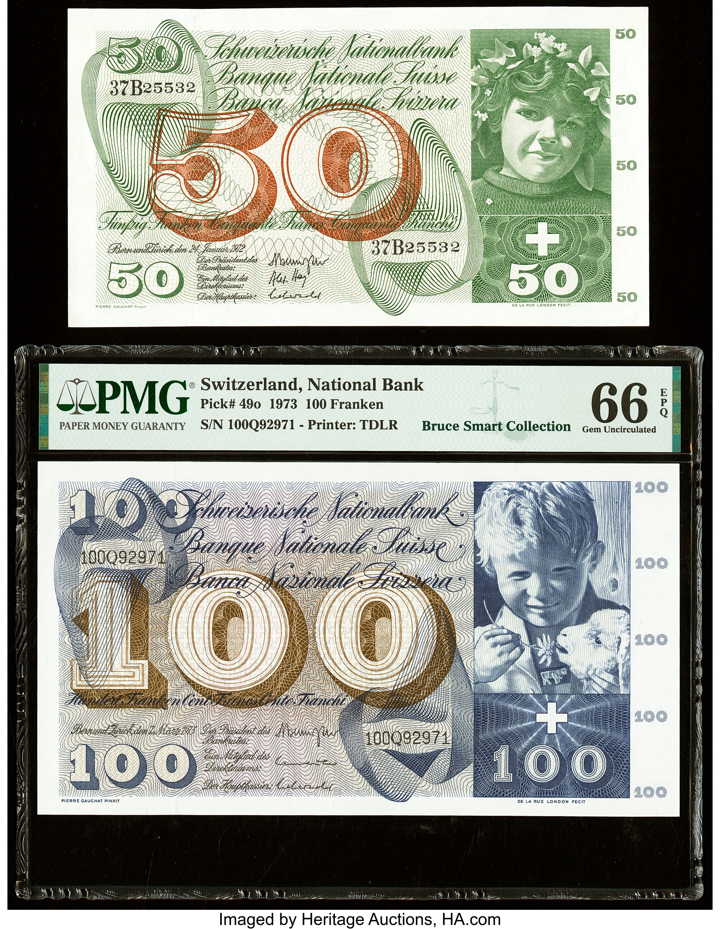 激安 Schweizerische Nationalbank 100 francs B334j,P49 30 06 1967 その他