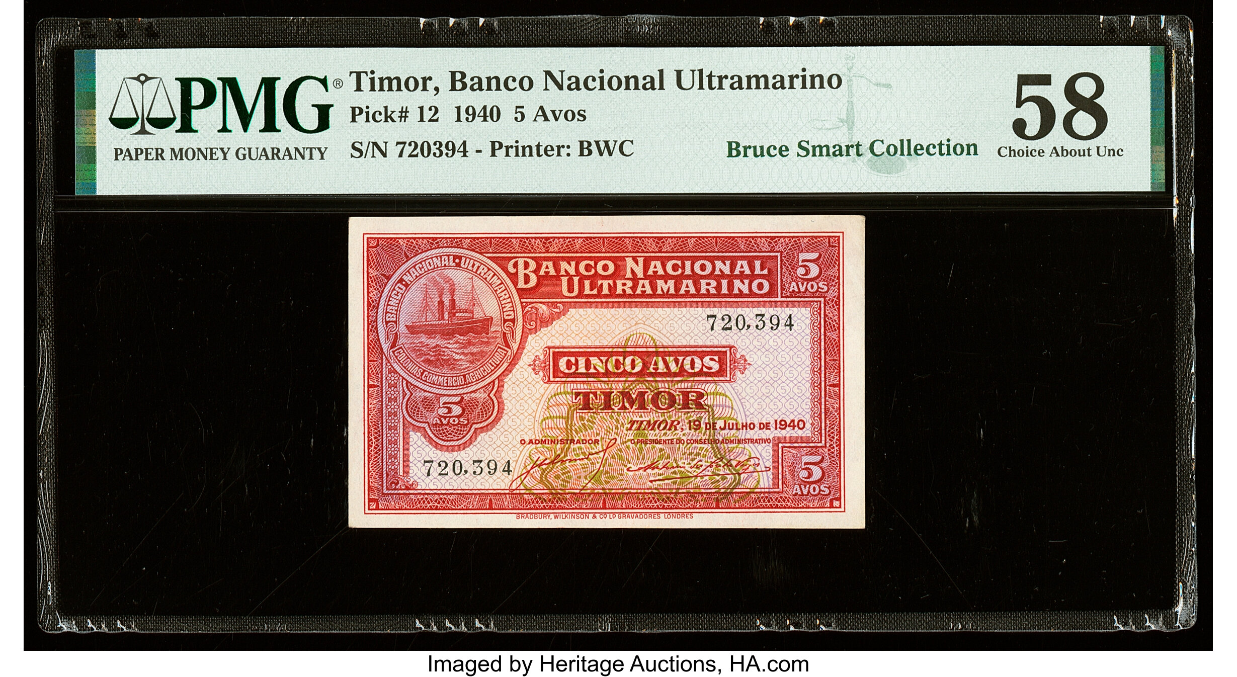 image for: Timor  5 avos (B110x)