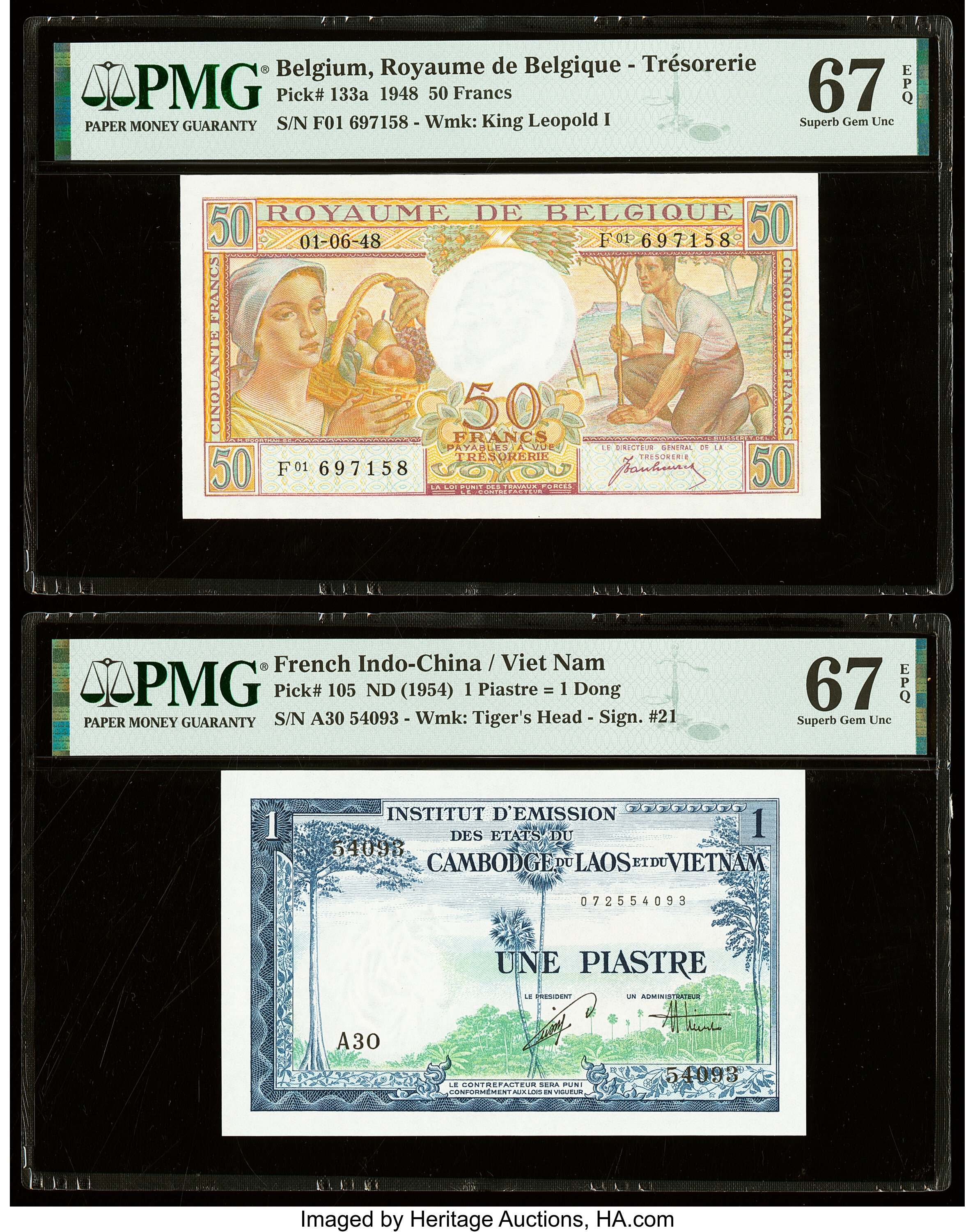 image for: French Indo-China  1 piastre(B414as4)