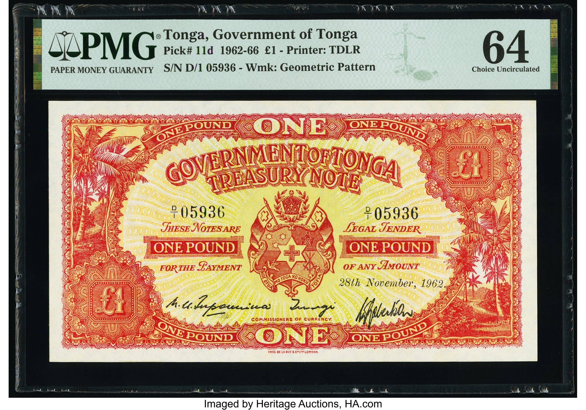 image for: Tonga  1 pound(B111n)
